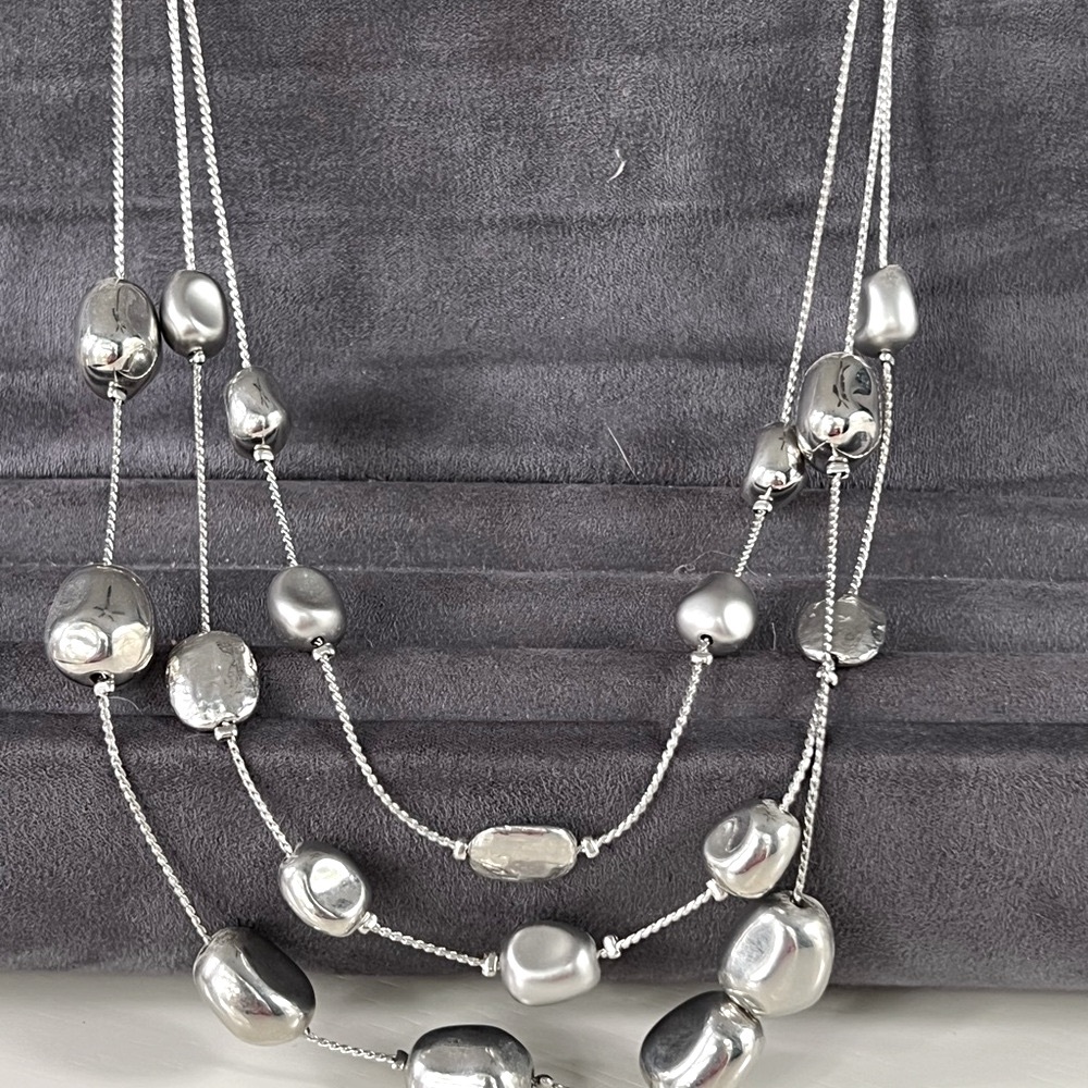 Chico's Silver Multi-Strand Necklace